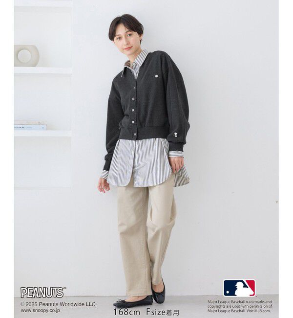 Rope&rsquo;Picnic「【PEANUTS&times;MLB COLLECTION by ROPE' PICNIC】カーディガン」|カーディガン|