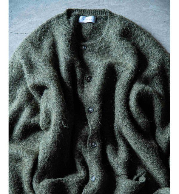 ADAM ET ROPE'「【定番】モヘアミックス オーバーサイズ クルーネックカーディガン / ユニセックス」|カーディガン|