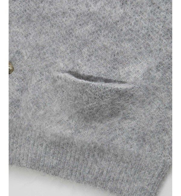 ADAM ET ROPE'「【定番】モヘアミックス オーバーサイズ クルーネックカーディガン / ユニセックス」|カーディガン|