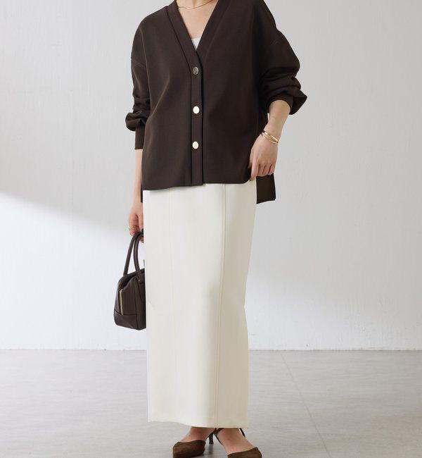  「《WEB限定/気温調整に◎》メタル釦ジョーゼットカーディガン」|Tシャツ・カットソー|