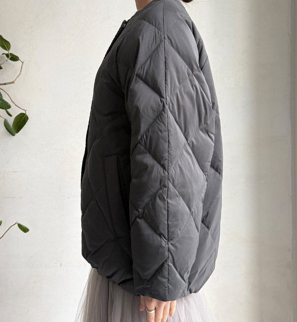  「ストレッチタフタ袖リブショートダウン」|その他|