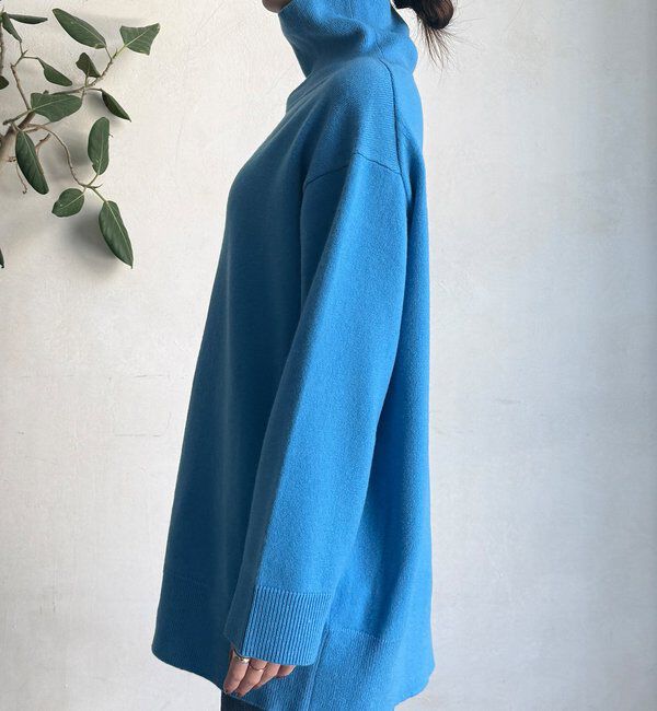  「ウール混タートルチュニック」|ニット・セーター|