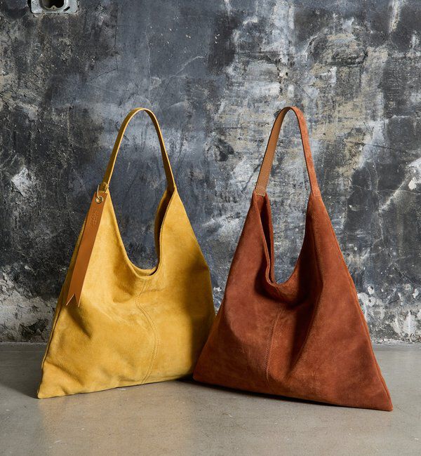  「【再値下げ】スエードワンショルダーバッグ」|ショルダー・メッセンジャー|イエロー