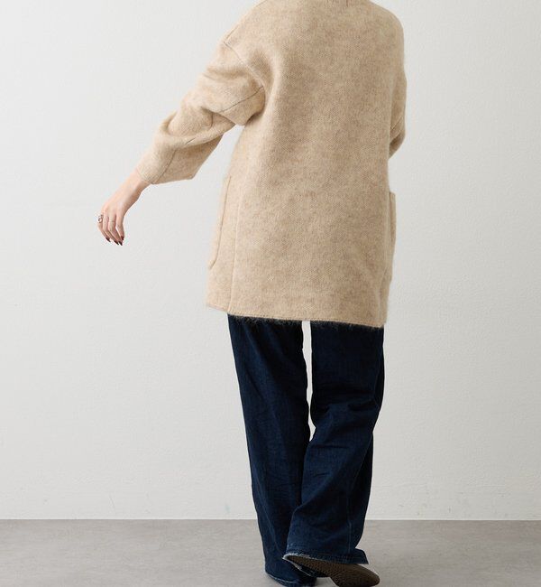  「【再値下げ】モヘアダブルニットコート」|その他|