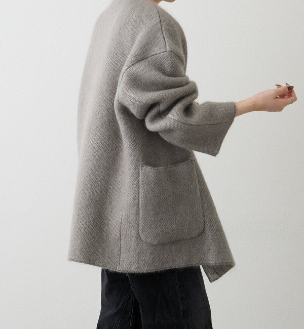  「【再値下げ】モヘアダブルニットコート」|その他|