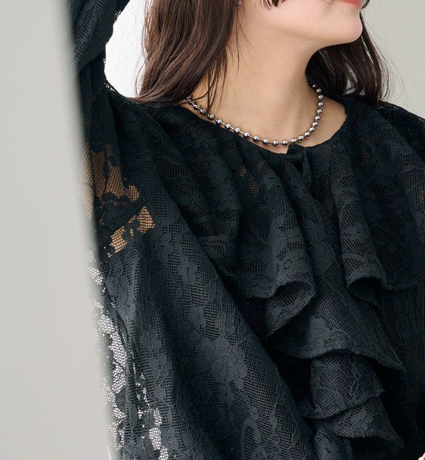  「ラッフルカラーブラウス」|シャツ・ブラウス|