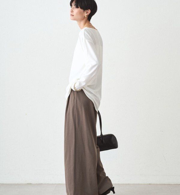  「TR3タックワイドパンツ」|チノ|