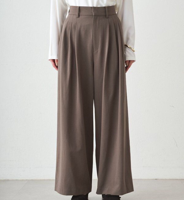  「TR3タックワイドパンツ」|チノ|