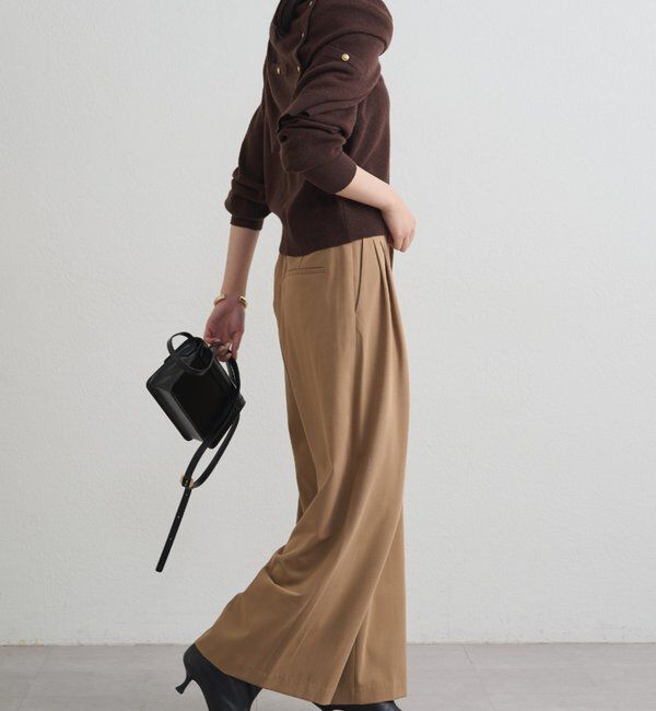  「TR3タックワイドパンツ」|チノ|