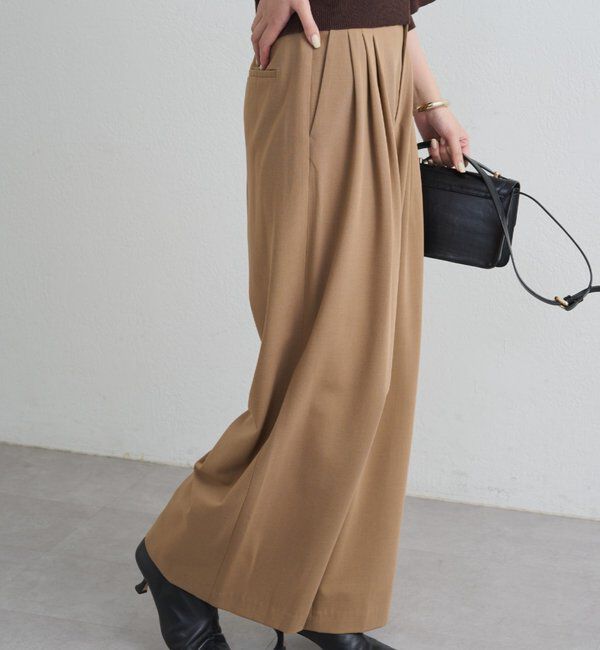  「TR3タックワイドパンツ」|チノ|