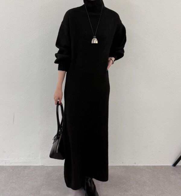  「ハイネックニットワンピース」|ワンピース|
