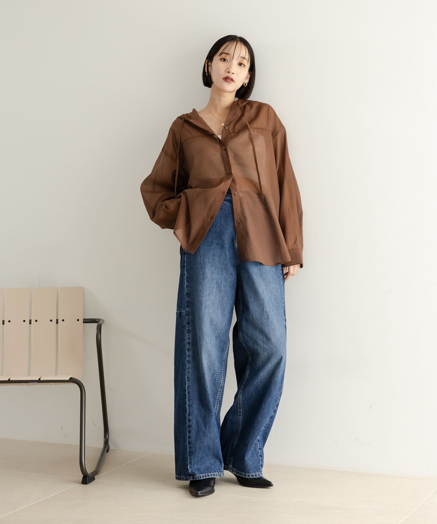 LOWRYS FARM「カーブデニム」|デニム|