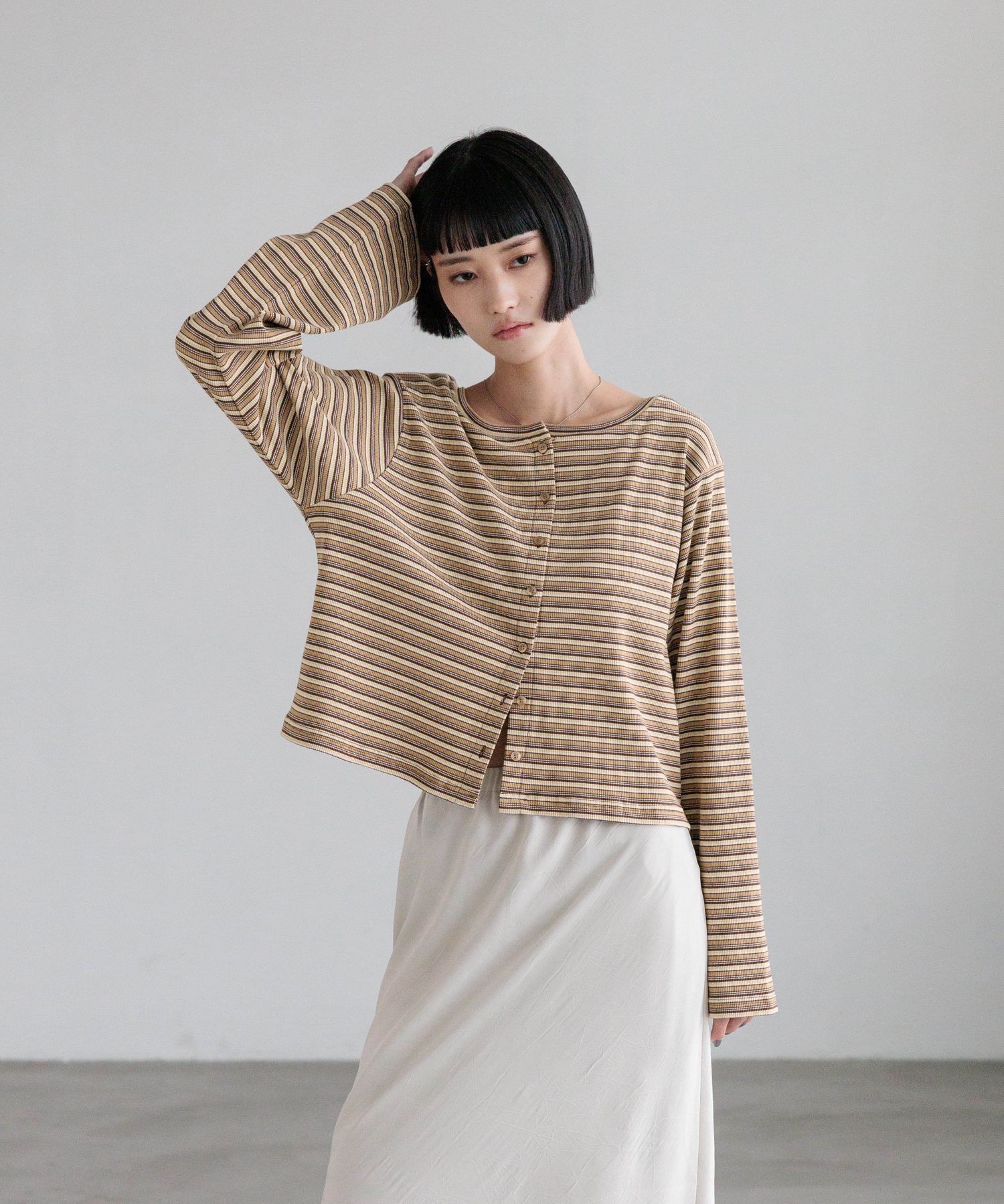 LOWRYS FARM「マルチＷＡＹカットカーディガンＬＳ」|Tシャツ・カットソー|BEG0