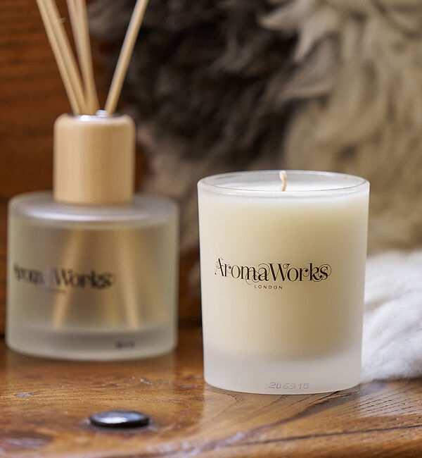 collex「【Aroma Works】 グラス入りキャンドルM」|アロマ・ルームフレグランス|グリーン