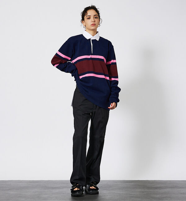 ABAHOUSE「【BARBARIAN / バーバリアン】 12oz ロングスリーブ パネルボーダ」|スウェット・ジャージ|