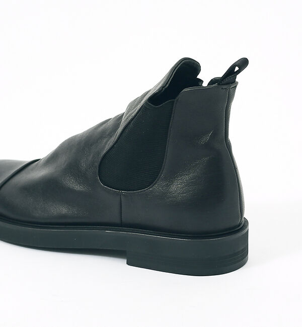 alfredoBANNISTER「【ソフトレザー】ドレープ サイドゴア ブーツ」|ショートブーツ|