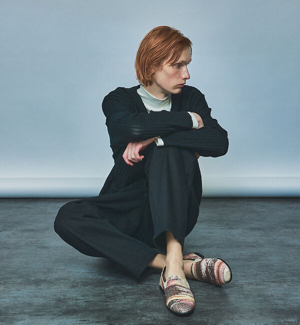 alfredoBANNISTER「【ソフトレザー】アンティーク調 カウンターレス ゴアスリッポン」|ローファー|