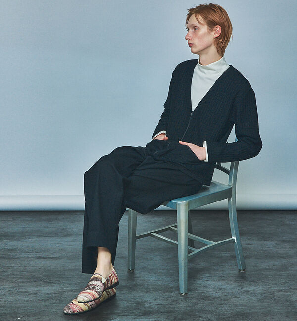 alfredoBANNISTER「【ソフトレザー】アンティーク調 カウンターレス ゴアスリッポン」|ローファー|