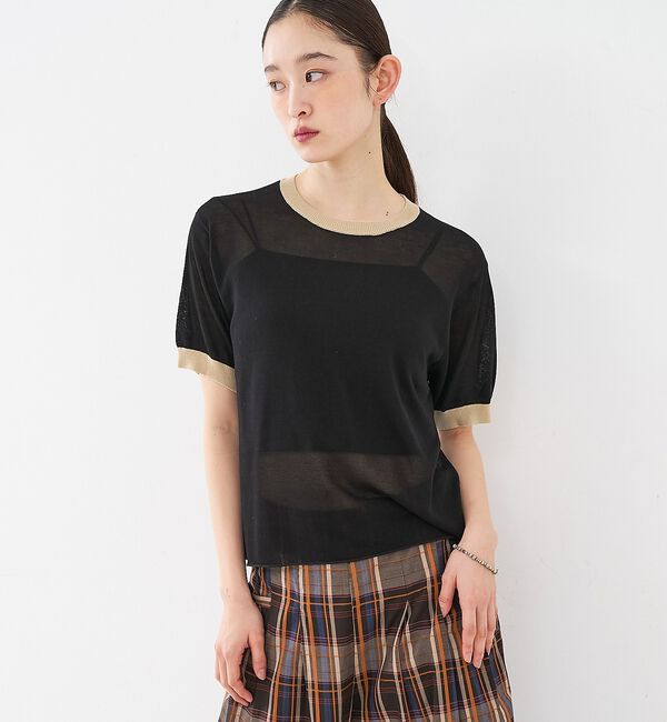 NOMINE「リンガー ニット Tシャツ」|Tシャツ・カットソー|