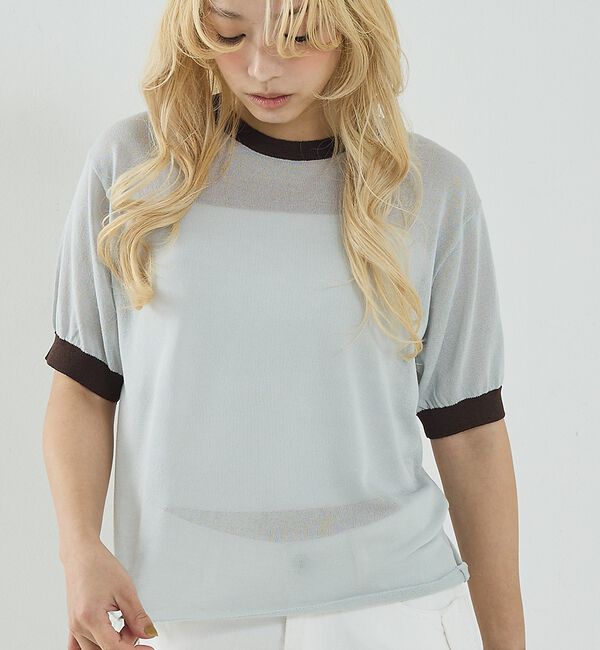 NOMINE「リンガー ニット Tシャツ」|Tシャツ・カットソー|