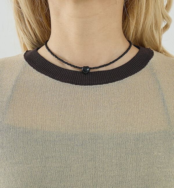 NOMINE「リンガー ニット Tシャツ」|Tシャツ・カットソー|