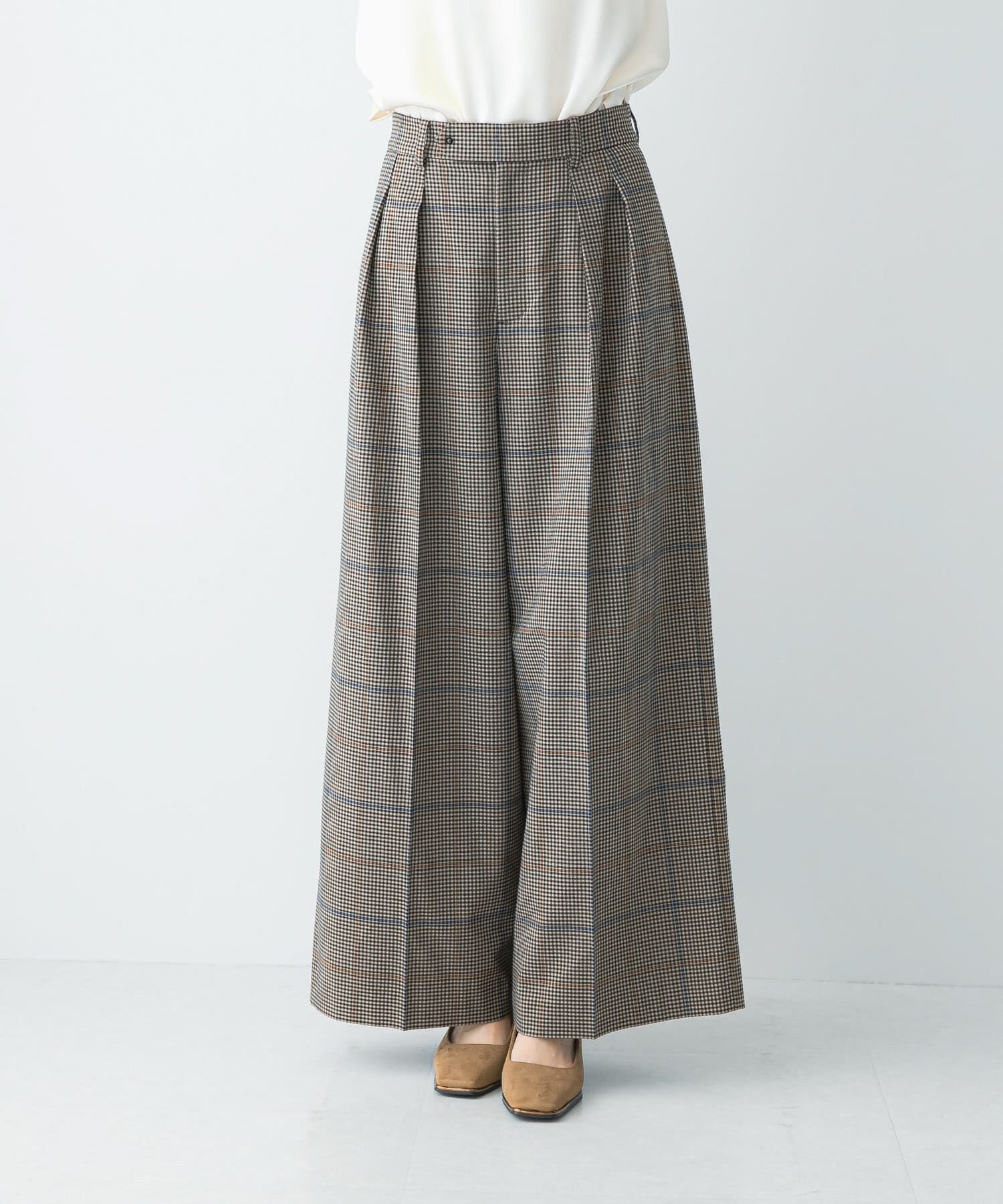 URBAN RESEARCH ROSSO「チェックワイドスラックス」|その他|