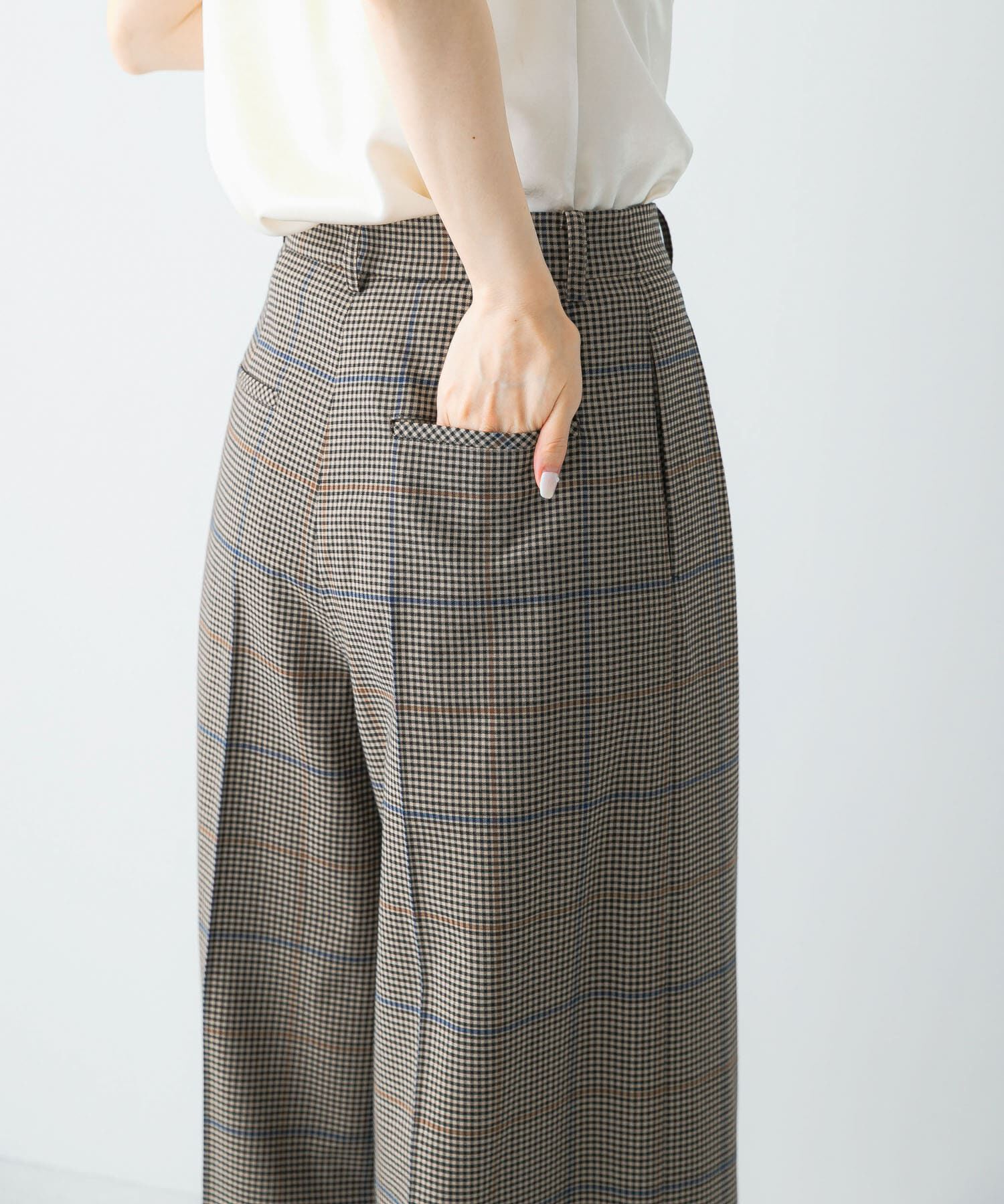 URBAN RESEARCH ROSSO「チェックワイドスラックス」|その他|