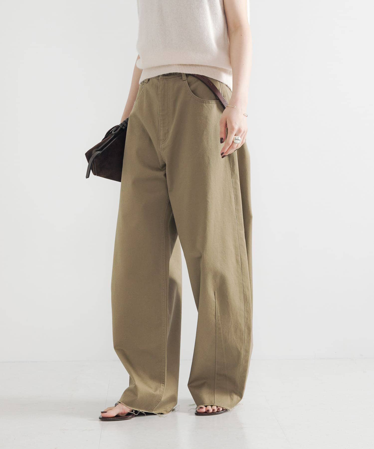 URBAN RESEARCH「コットンサテンカットオフカーブパンツ」|その他|