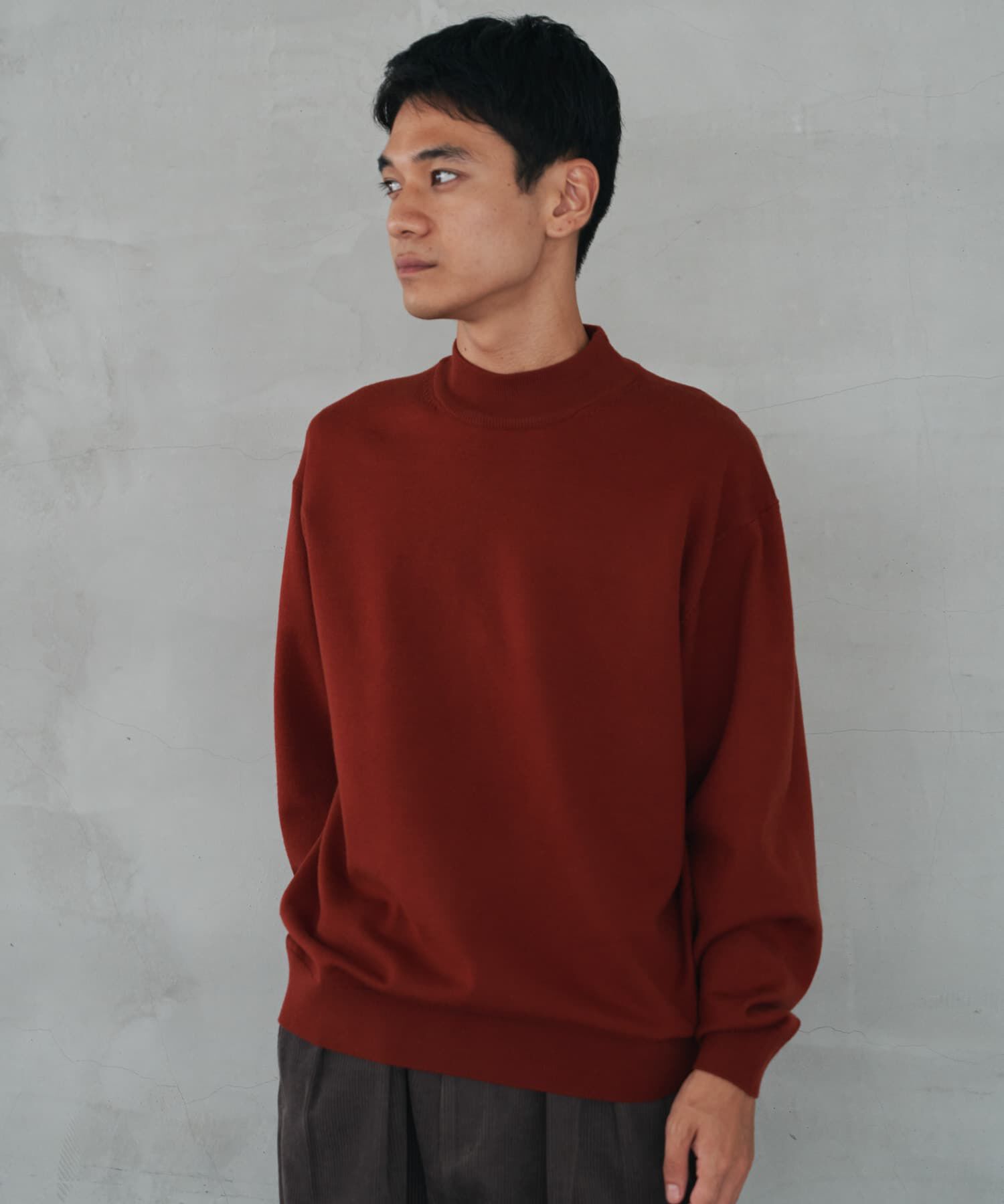 URBAN RESEARCH DOORS「『仁村紗和さん着用』『UR TECH 200日ニット』 モックネック」|ニット・セーター|