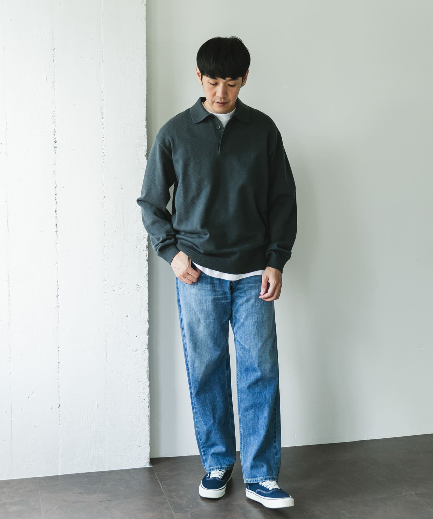 URBAN RESEARCH DOORS「『XLサイズ/WEB限定/仁村紗和さん着用』『UR TECH 200日ニット』 ポロシャツ」|ポロシャツ|