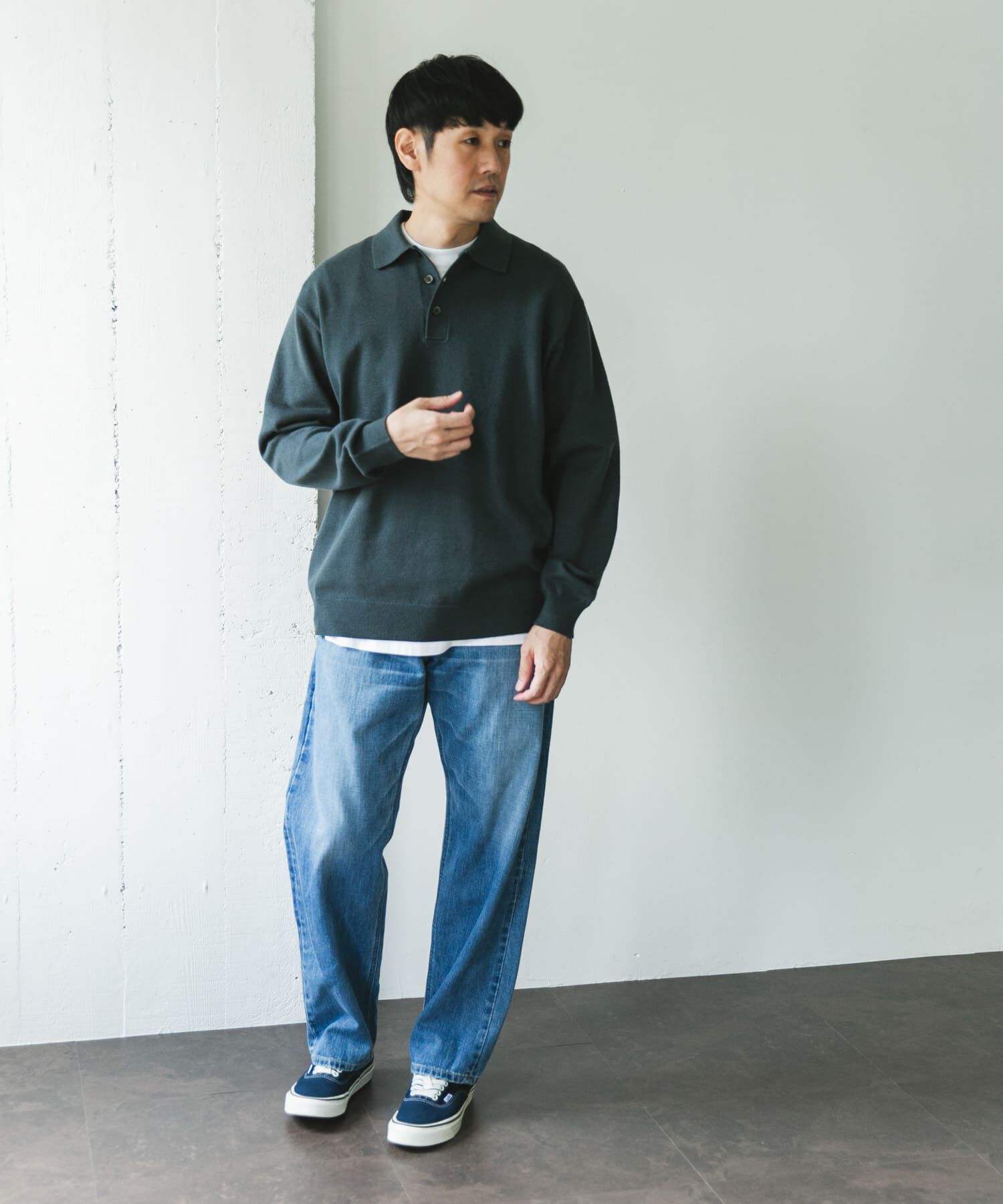 URBAN RESEARCH DOORS「『XLサイズ/WEB限定/仁村紗和さん着用』『UR TECH 200日ニット』 ポロシャツ」|ポロシャツ|