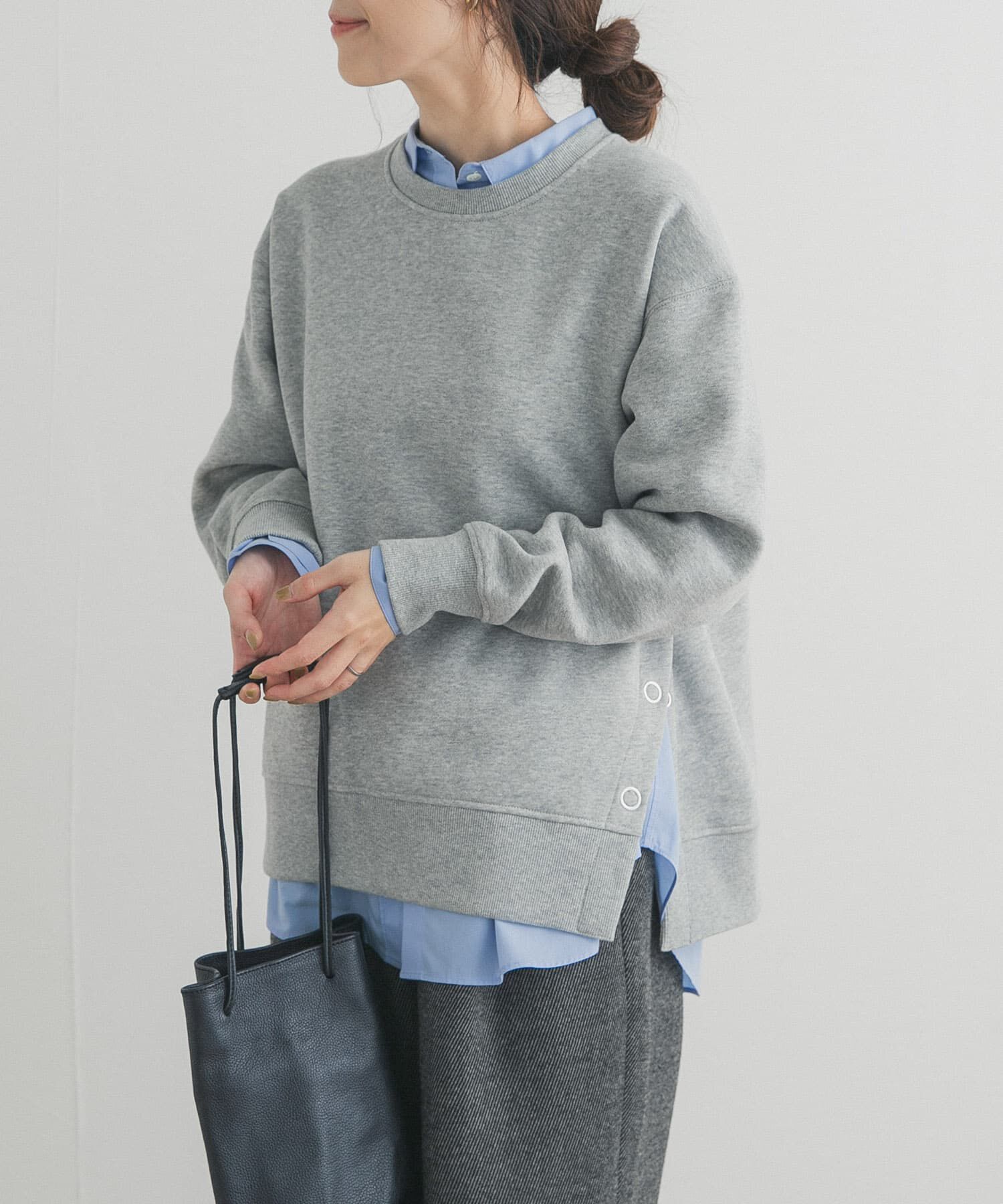 URBAN RESEARCH DOORS「『一部WEB限定カラー』『UR TECH』裏起毛サイド釦スウェット」|スウェット・ジャージ|