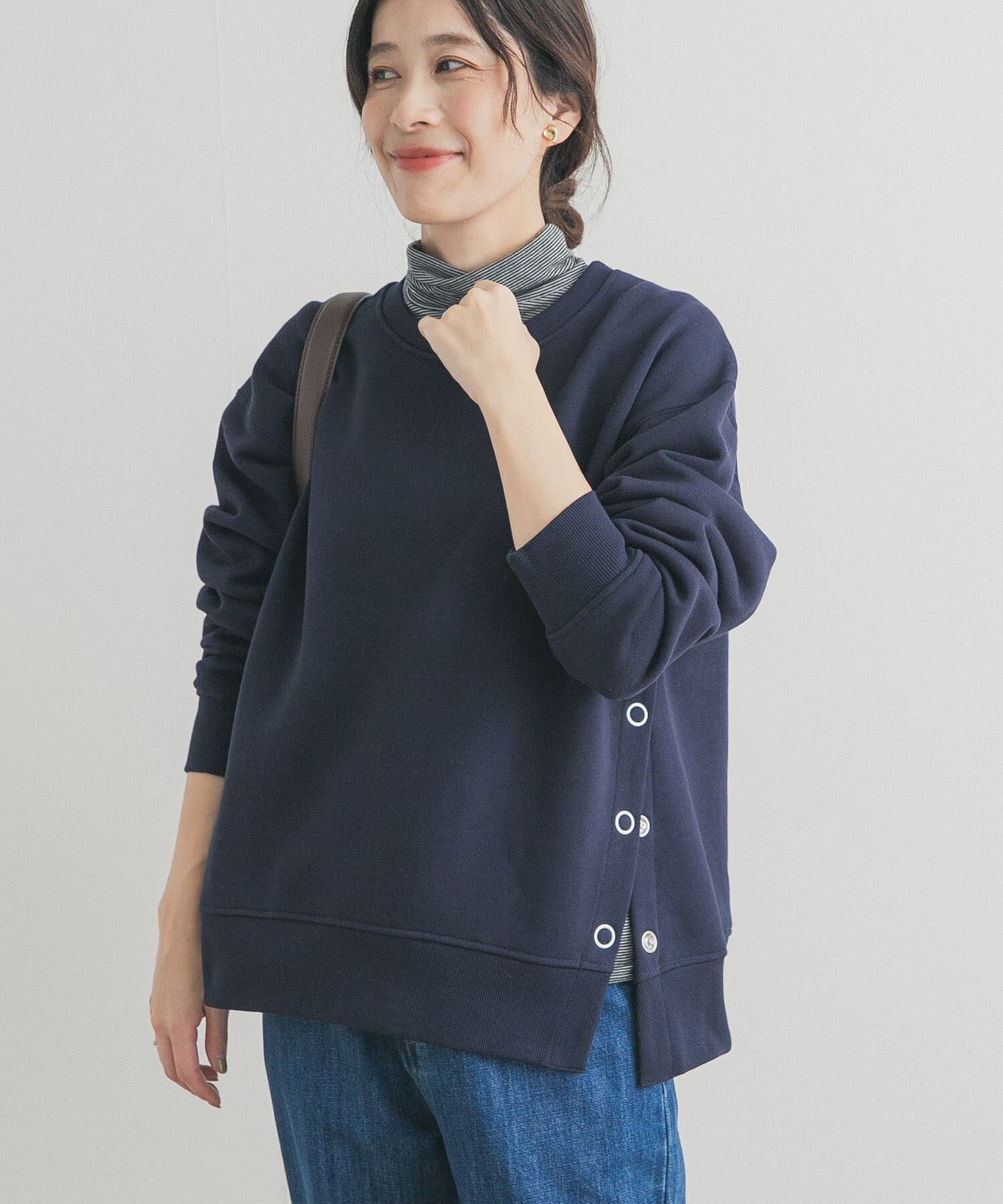 URBAN RESEARCH DOORS「『一部WEB限定カラー』『UR TECH』裏起毛サイド釦スウェット」|スウェット・ジャージ|