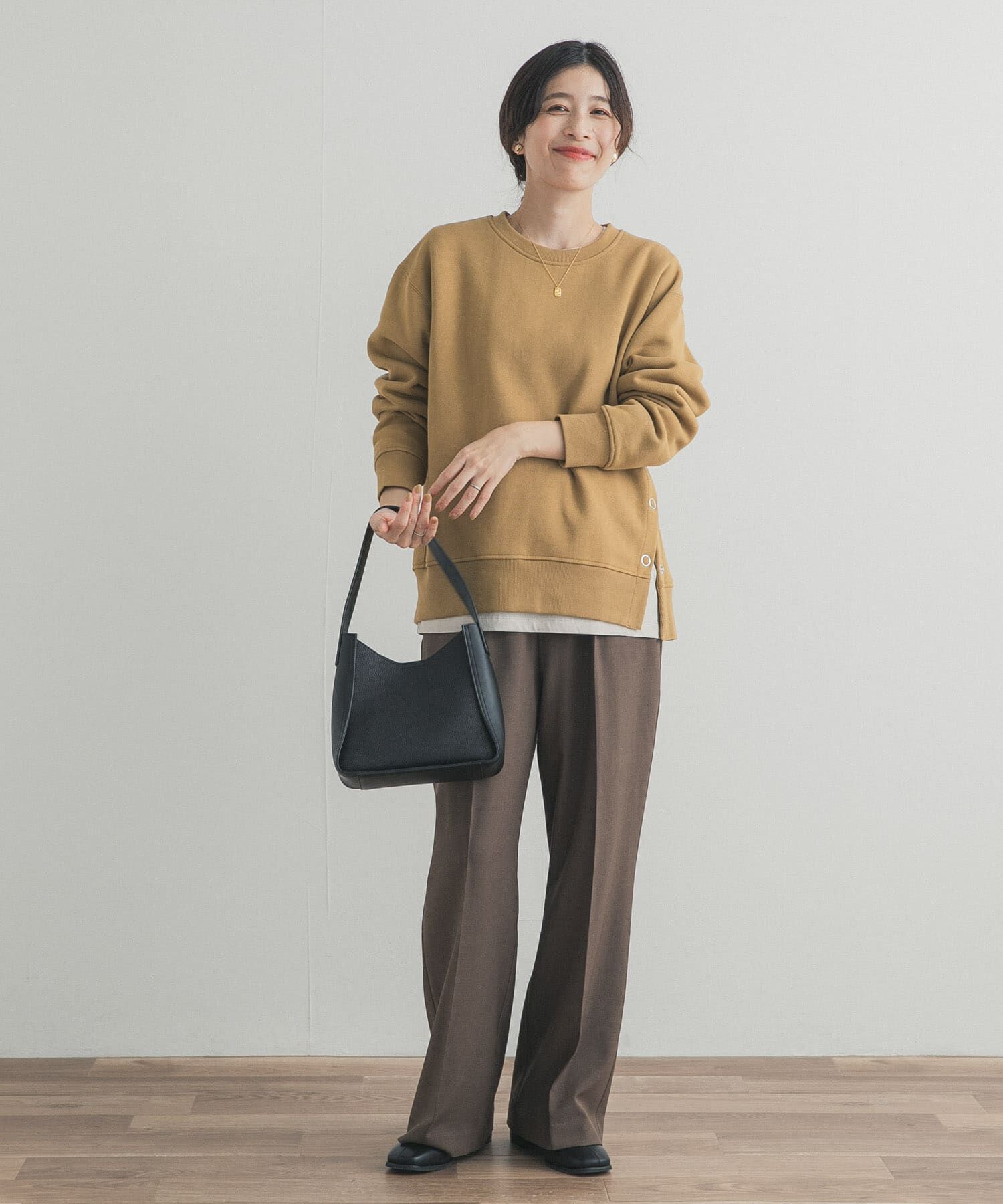 URBAN RESEARCH DOORS「『一部WEB限定カラー』『UR TECH』裏起毛サイド釦スウェット」|スウェット・ジャージ|