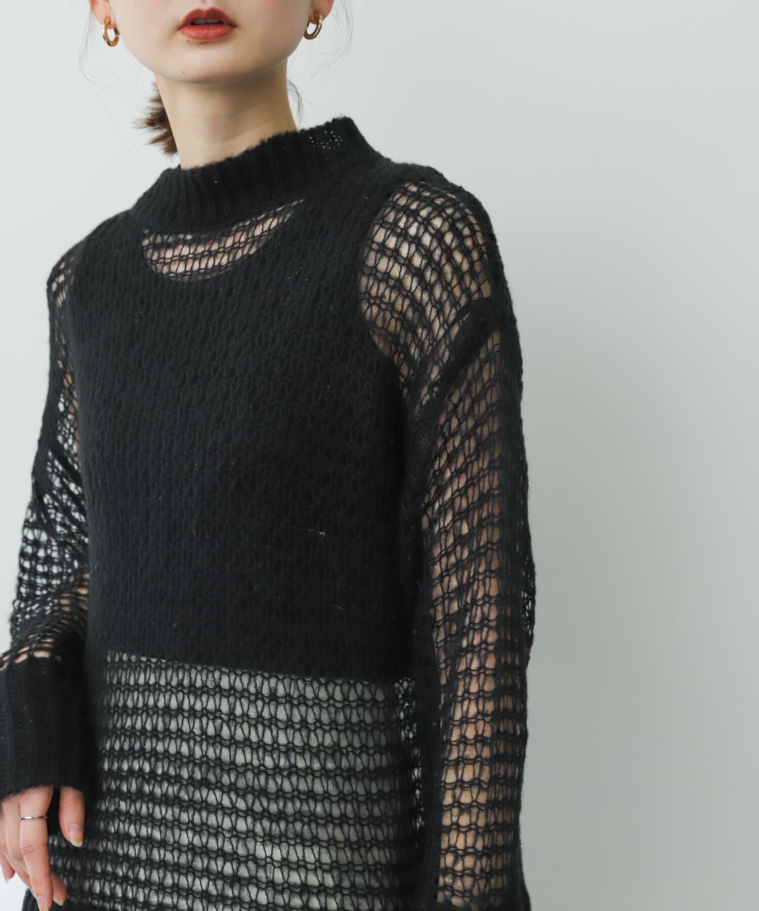 SENSE OF PLACE by URBAN RESEARCH「メッシュルーズセーター」|ニット・セーター|