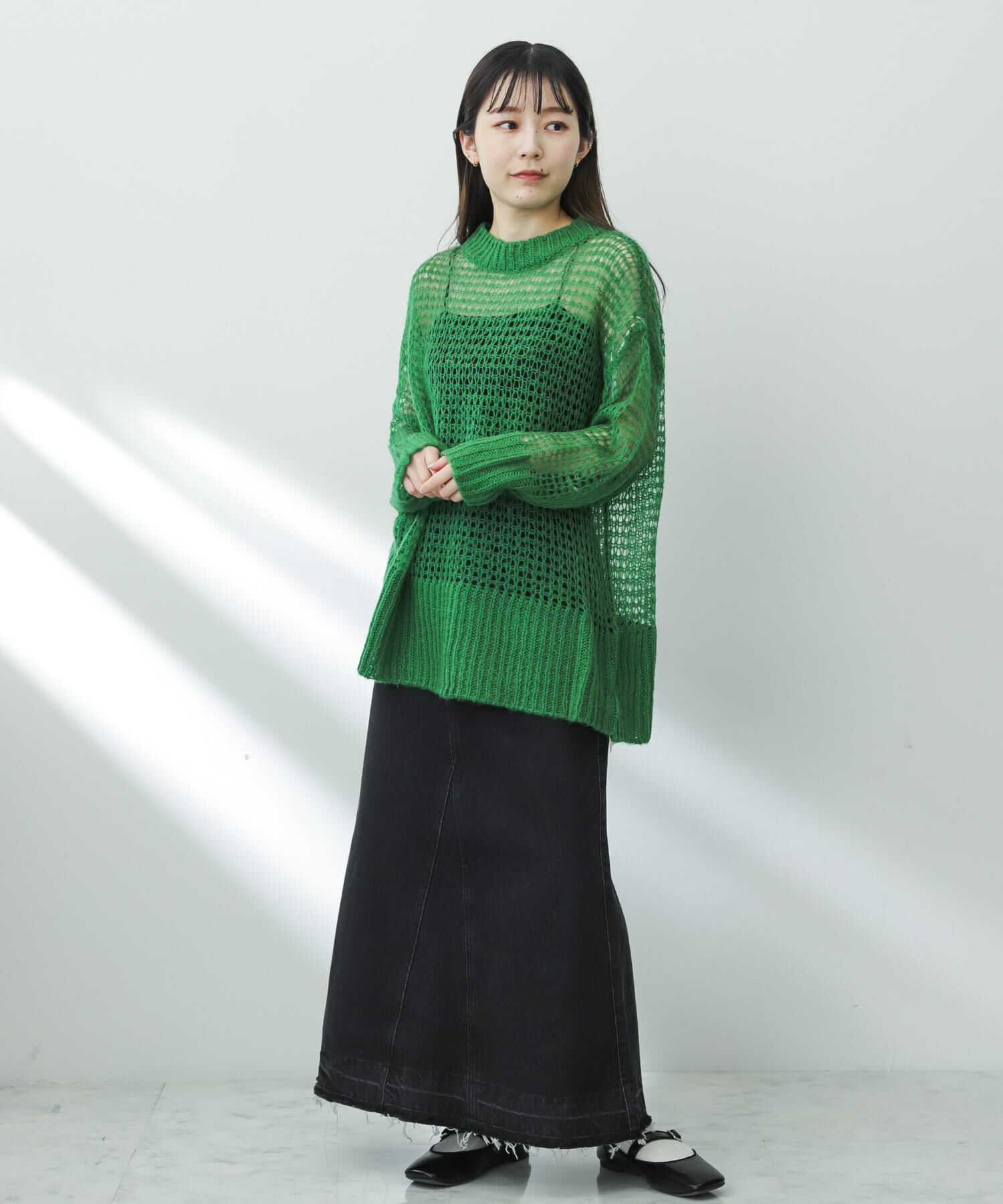 SENSE OF PLACE by URBAN RESEARCH「メッシュルーズセーター」|ニット・セーター|