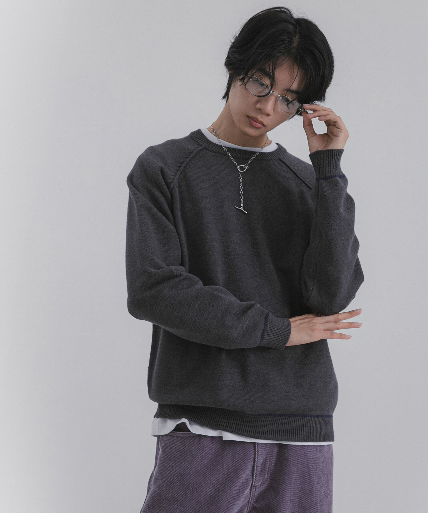 SENSE OF PLACE by URBAN RESEARCH「『一部WEB限定ｶﾗｰ』『洗濯可/毛玉防止』ｽﾄﾚｯﾁﾊｲｼｮｸﾗｲﾝﾆ」|ニット・セーター|