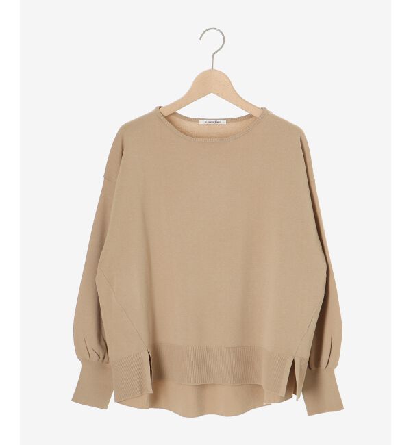 le.coeur blanc「《手洗い可能》ボリュームスリーブニットプルオーバー」|ニット・セーター|