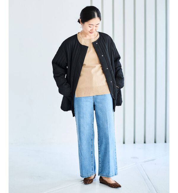 le.coeur blanc「《手洗い可能》ボリュームスリーブニットプルオーバー」|ニット・セーター|