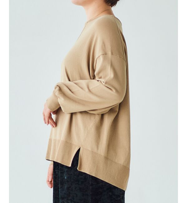 le.coeur blanc「《手洗い可能》ボリュームスリーブニットプルオーバー」|ニット・セーター|