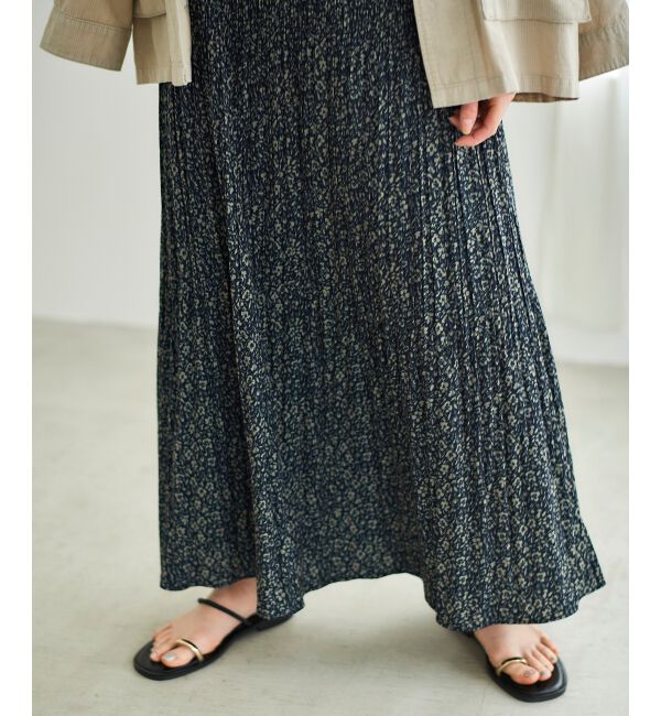  「フラワープリントプリーツキャミワンピース」|ワンピース|