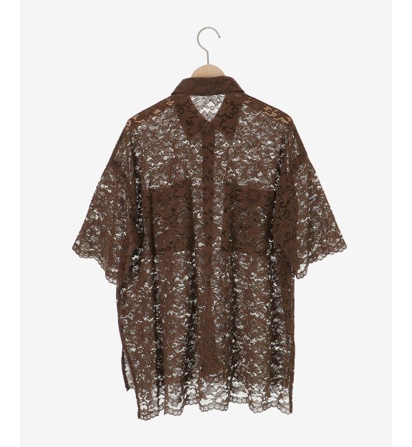  「フロントポケットフラワーコードレースシャツ」|シャツ・ブラウス|