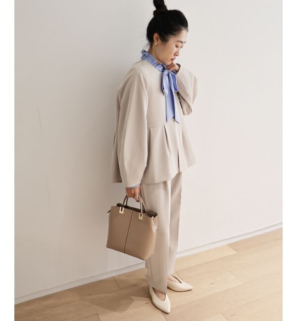  「ツインクロスノーカラーペプラムジャケット」|その他|