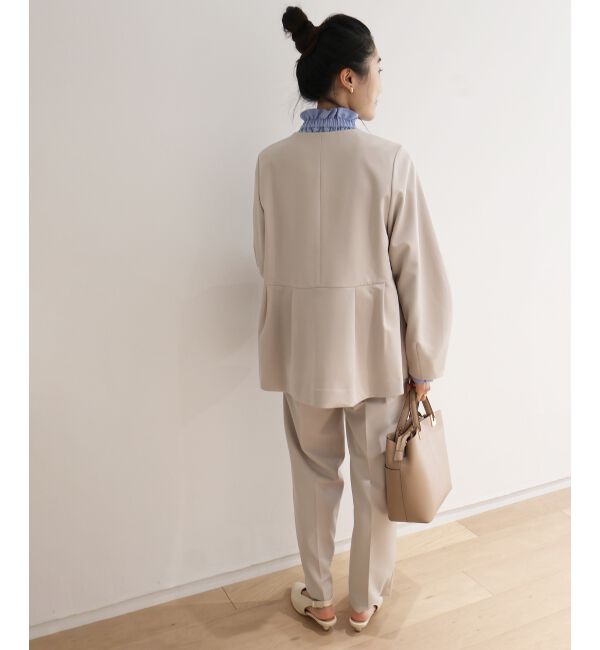  「ツインクロスノーカラーペプラムジャケット」|その他|