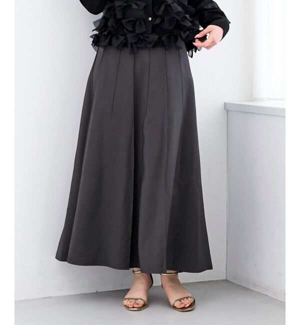  「パネルピンタックフレアスカート」|フレア|