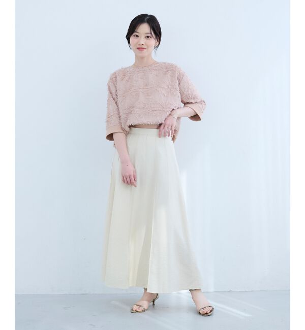  「パネルピンタックフレアスカート」|フレア|