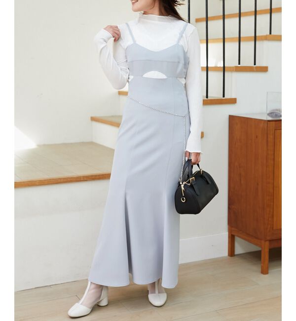 MAJESTICLEGON「カッティングキャミワンピース」|その他|ブルー