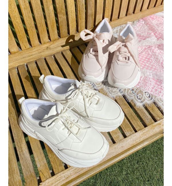MAJESTICLEGON「☆厚底2WAYリボンスニーカー」|スニーカー|