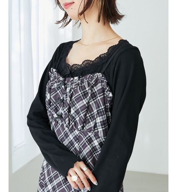 MAJESTICLEGON「プチリボンキャミワンピース」|ワンピース|