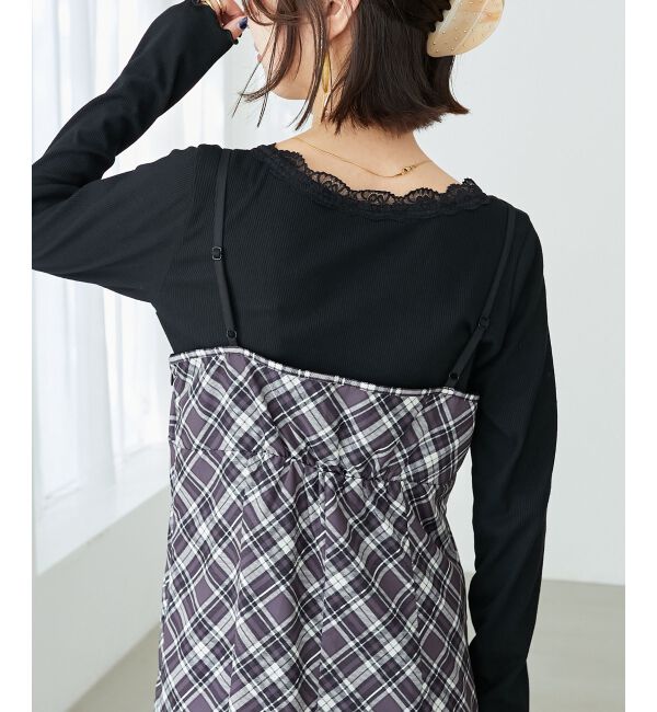 MAJESTICLEGON「プチリボンキャミワンピース」|ワンピース|